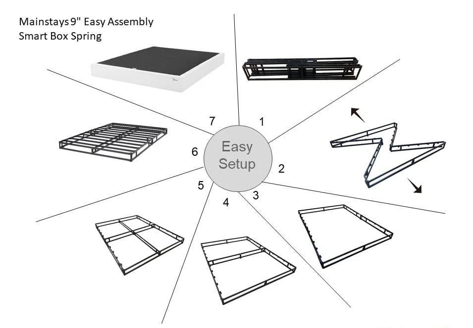 Queen High Profile Metal Box Spring M94010