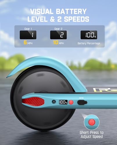 Electric Scooter for Kids 8-12, Adjustable Handlebar, 132 lbs, 40 mins, 5 Miles Range U439392
