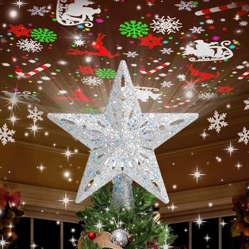 Christmas Tree Topper Lighted with 6 Projection Modes C804549