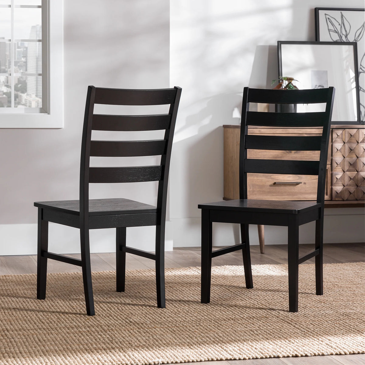 Set of 2 Black Dining Chair P86588