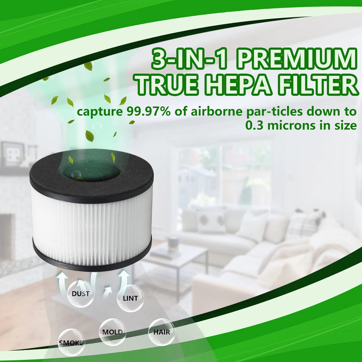 True HEPA Filter with Pre-Filter Activated Carbon Filter R59266