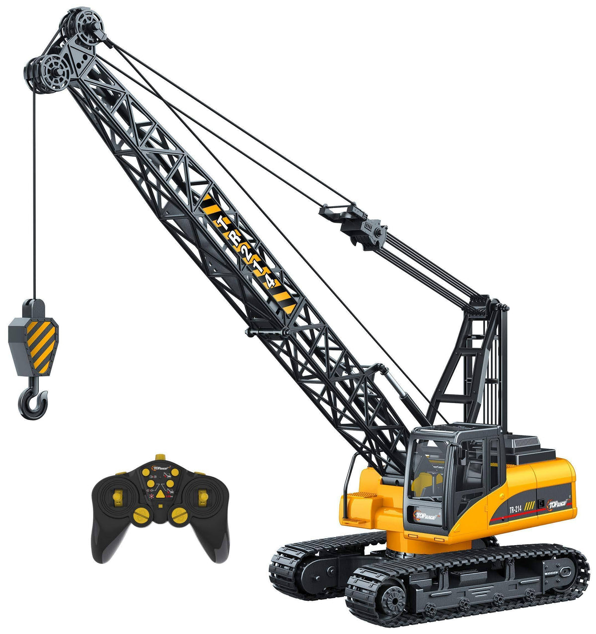 15 Channel Remote Control Crane 1 14 Scale Battery Powered RC Construction Toy with Heavy Metal Hook E321