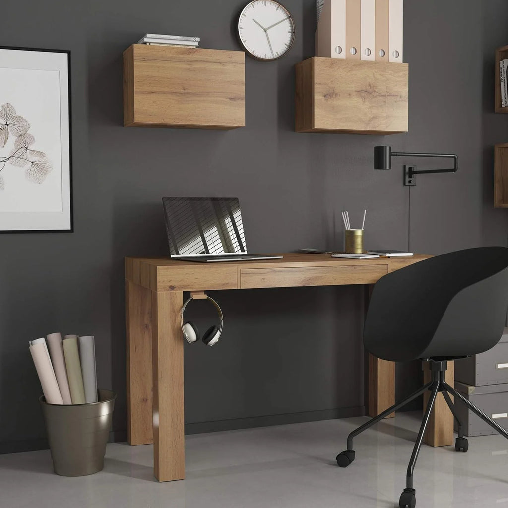 Cube Wall Unit With Door Oak H615642