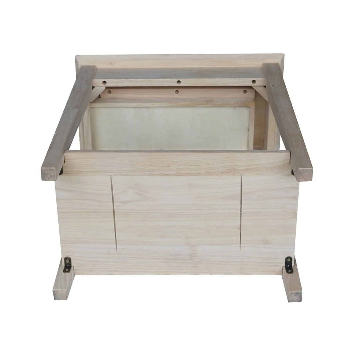 Solid Wood Unfinished 1-Drawer End Table V55802
