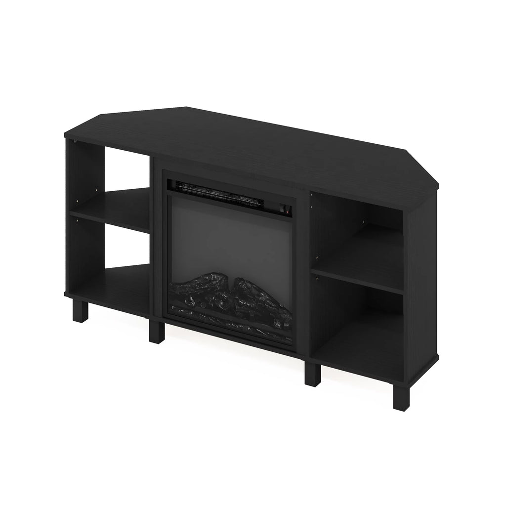 Corner Fireplace TV Stand with Metal Leg for TV up to 55 Inches K198