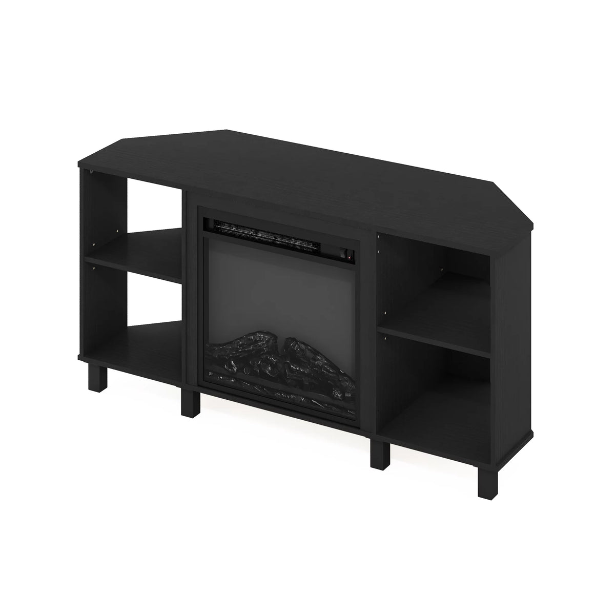 Corner Fireplace TV Stand with Metal Leg for TV up to 55 Inches K198
