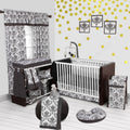 White/Black 10 PC Crib Set W482
