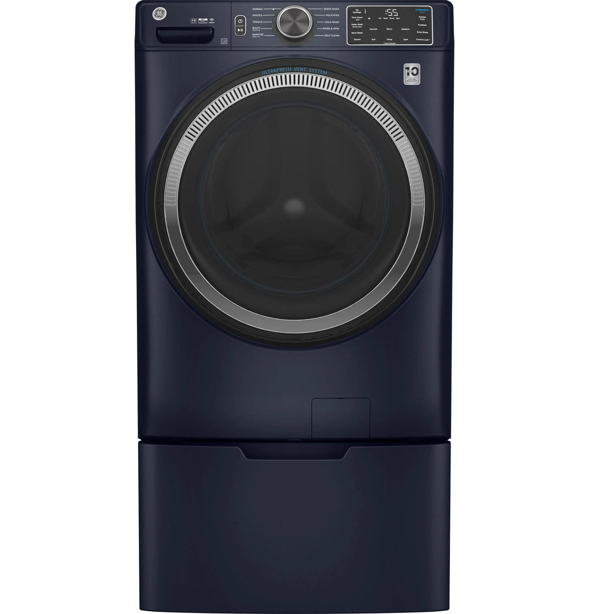 White 4.8 Cu Ft Front Loading Washer F203