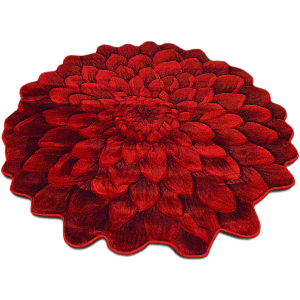 2 Ft Round Floral Rose Flower Shaped Accent Area Rug B835163