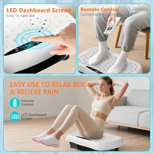 Vibration Plate Exercise Machine with 120 Speeds J82609