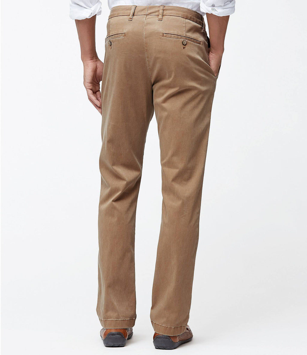 White Flat Front Chino Pant T169585