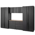 Heavy Duty Welded Steel Garage Storage System in Black U438