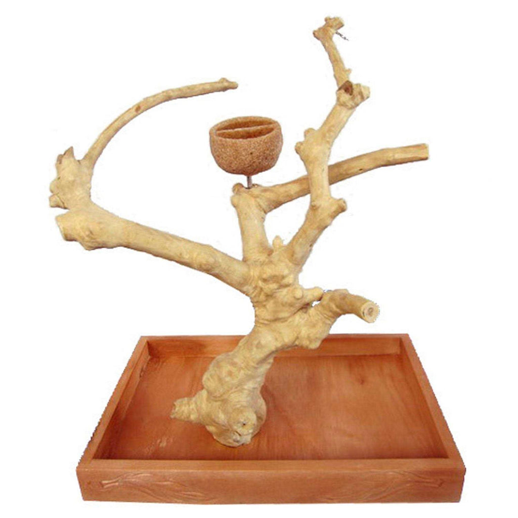 Medium Java Wood Table Top Play Stand T26086