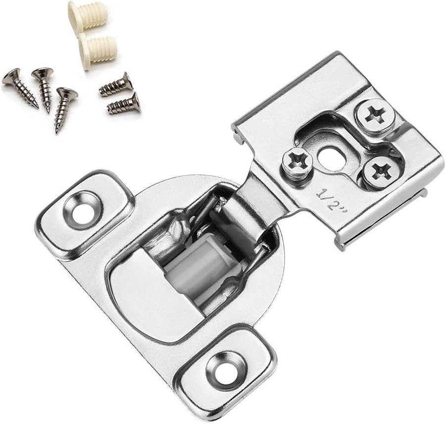 Soft Close Concealed Cabinet Hinges 1-1/4'' Overlay Satin Nickel Pack of 10 I173