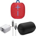 Radical Red Bluetooth Speaker with Case and Cable Z70903