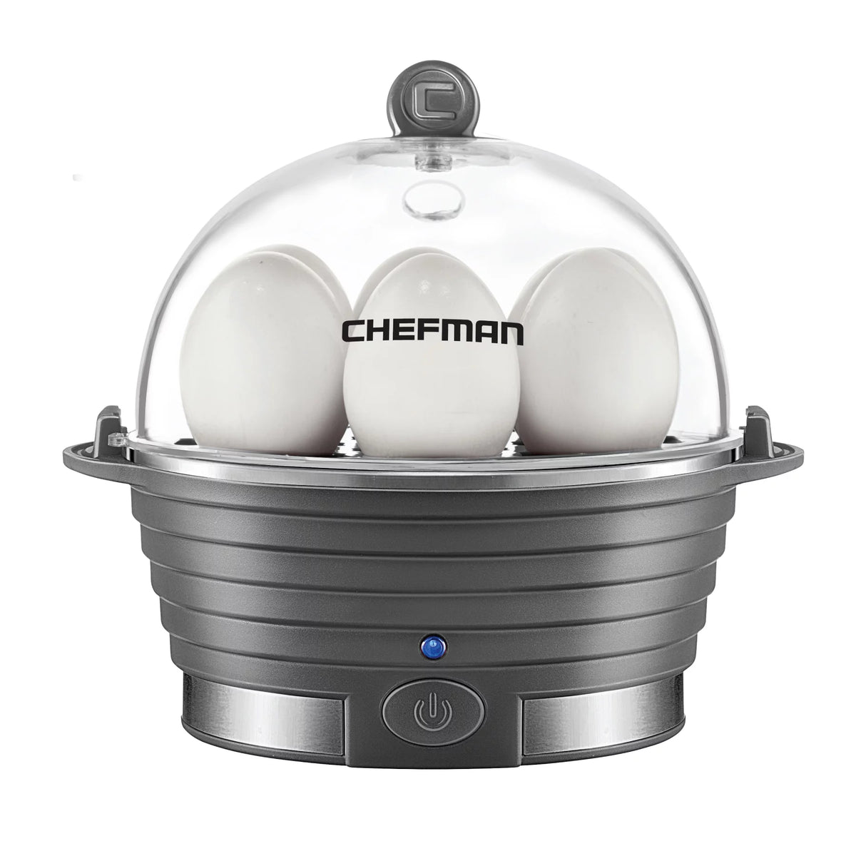 Electric Rapid Egg Cooker 6 Eggs Poaching Omelet Tray Grey W95882