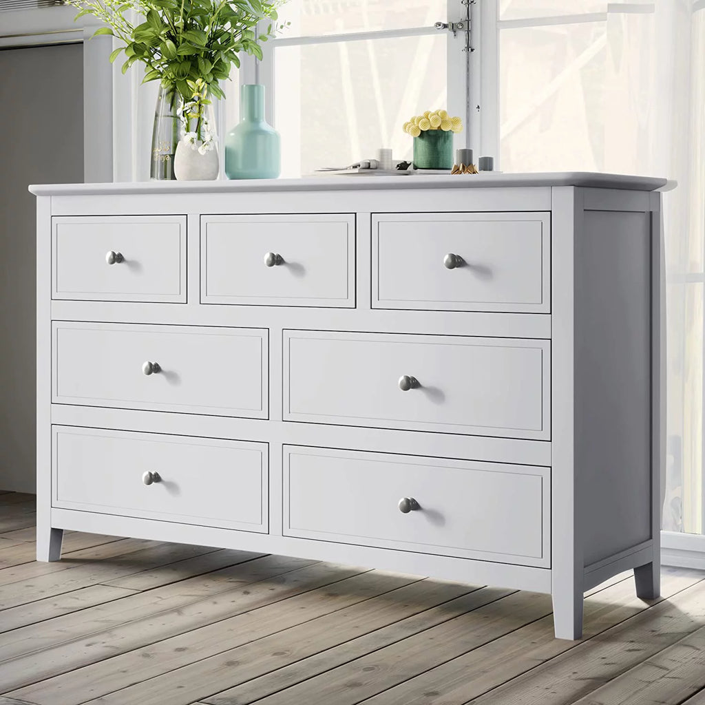 White 3 Piece Wood Bedroom Set with Full Size Bed Y942105