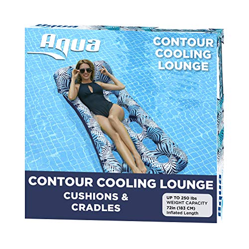 Inflatable Pool Float Lounge with Headrest and Footrest B859150