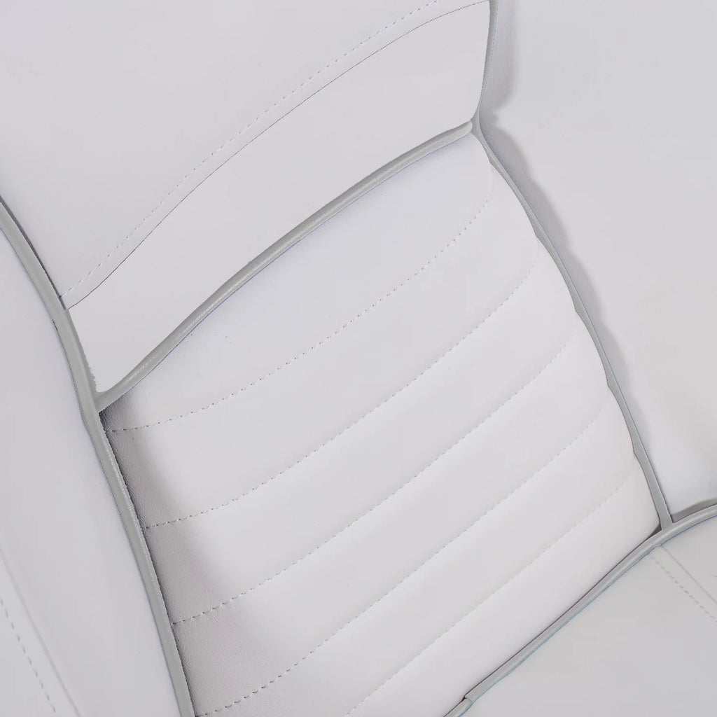 White Pontoon Boat Bucket Seat with Cover O7817