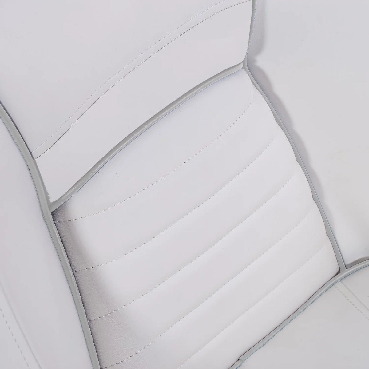 White Pontoon Boat Bucket Seat with Cover O7817