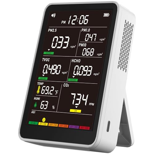 Indoor Air Quality Monitor with AQI Beep Alarms Z6942