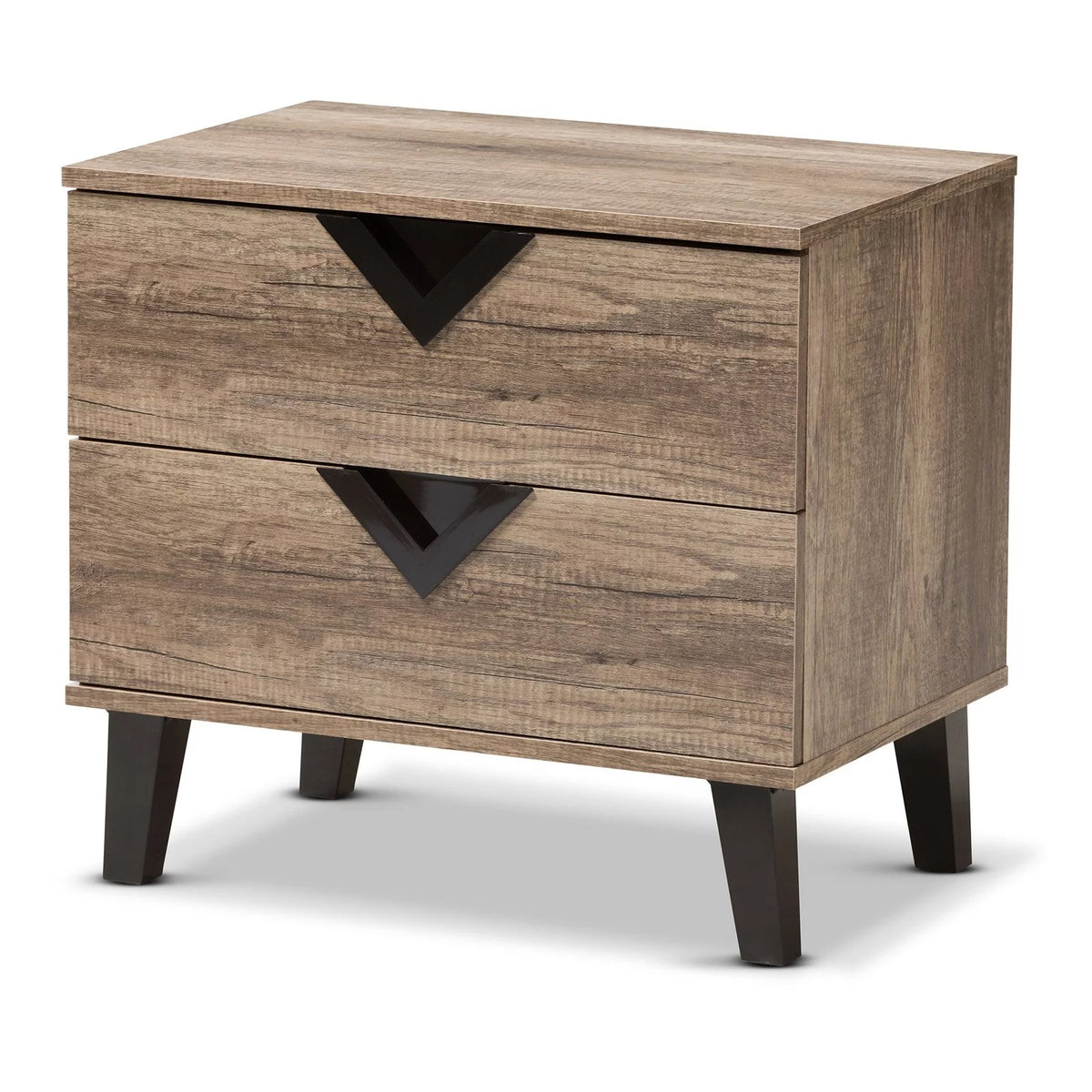 Wood 2 Drawer Nightstand P648009