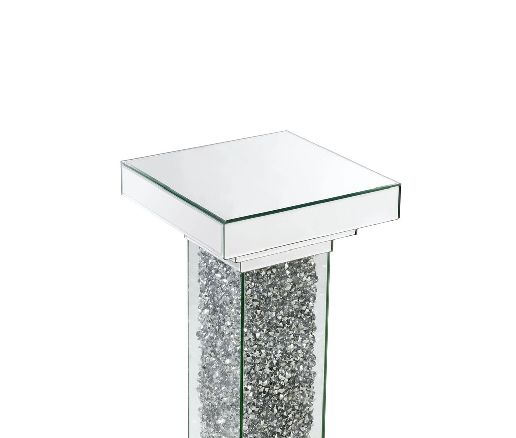 Mirrored Faux Diamonds Pedestal G258878