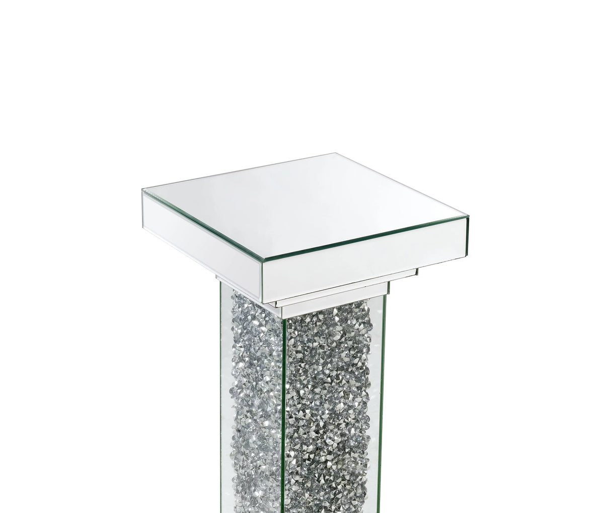 Mirrored Faux Diamonds Pedestal G258878