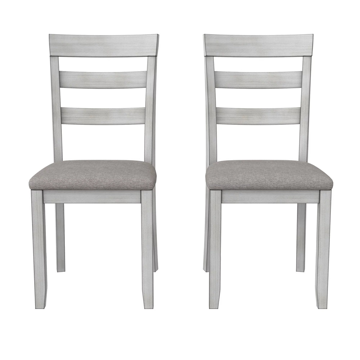 3-Piece Drop Leaf Wood Dining Set with Round Table and 2 Chairs I100220