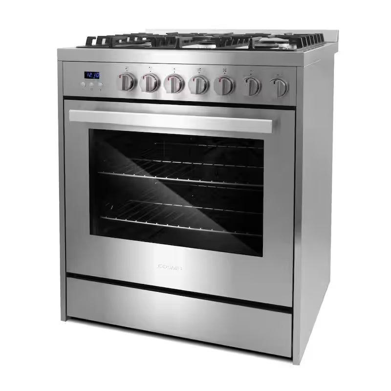 5 Burner Gas Range with Cast Iron Grates in Stainless Steel F681791