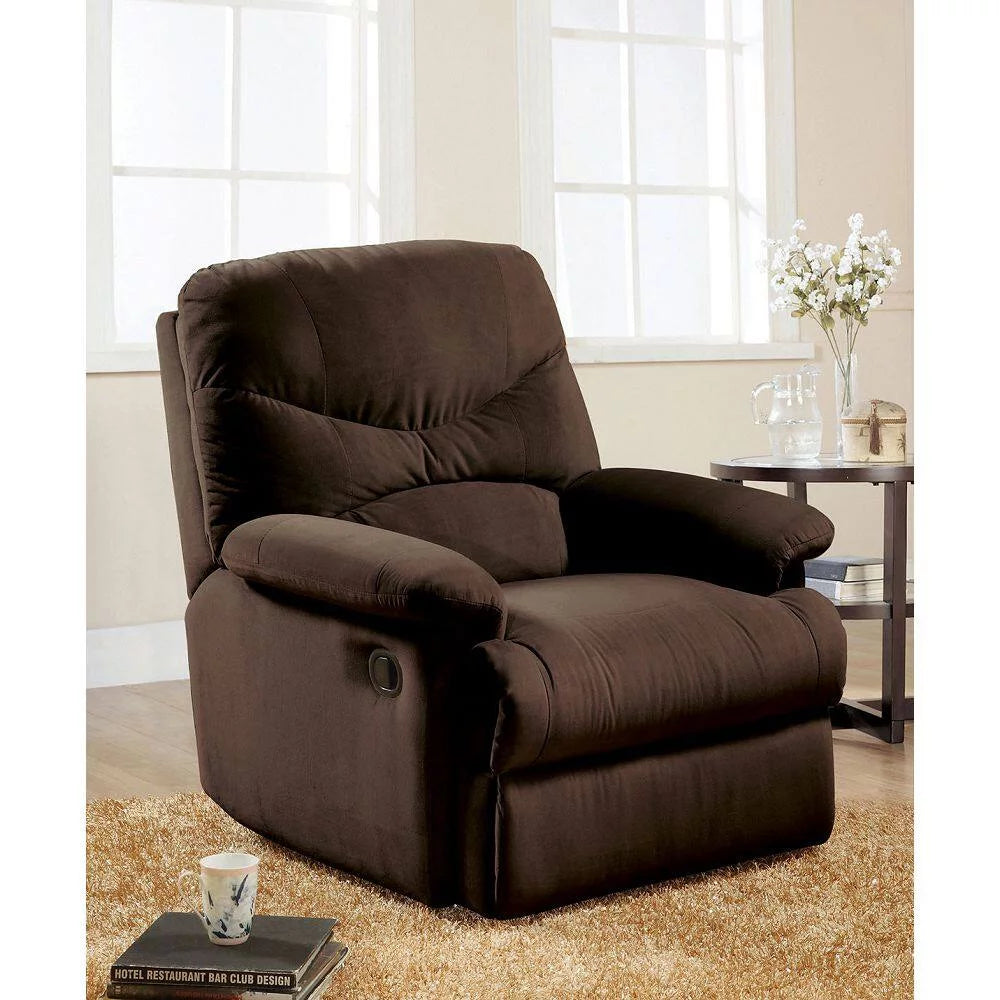 Chocolate Microfiber Recliner K108916