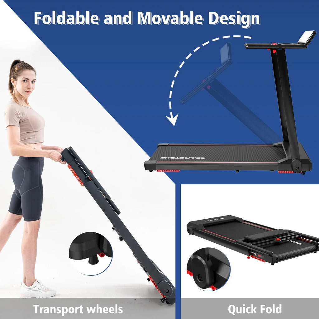 Foldable Electric Treadmill with LCD Monitor I755