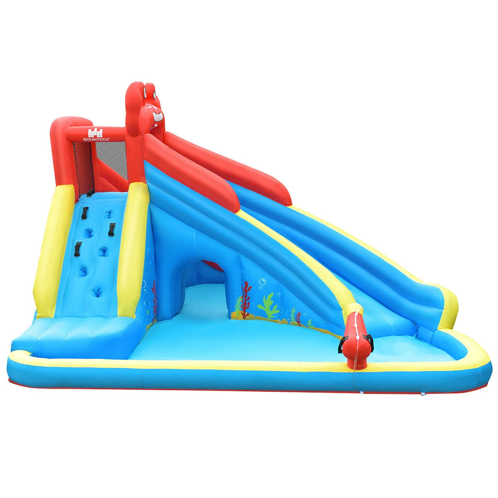 Inflatable Water Slide Bounce House Splash Pool with Blower N8546