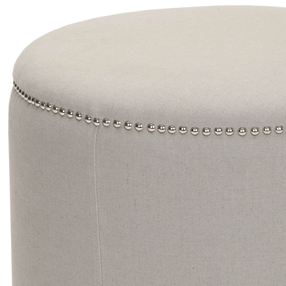 Taupe Upholstered Ottoman G604