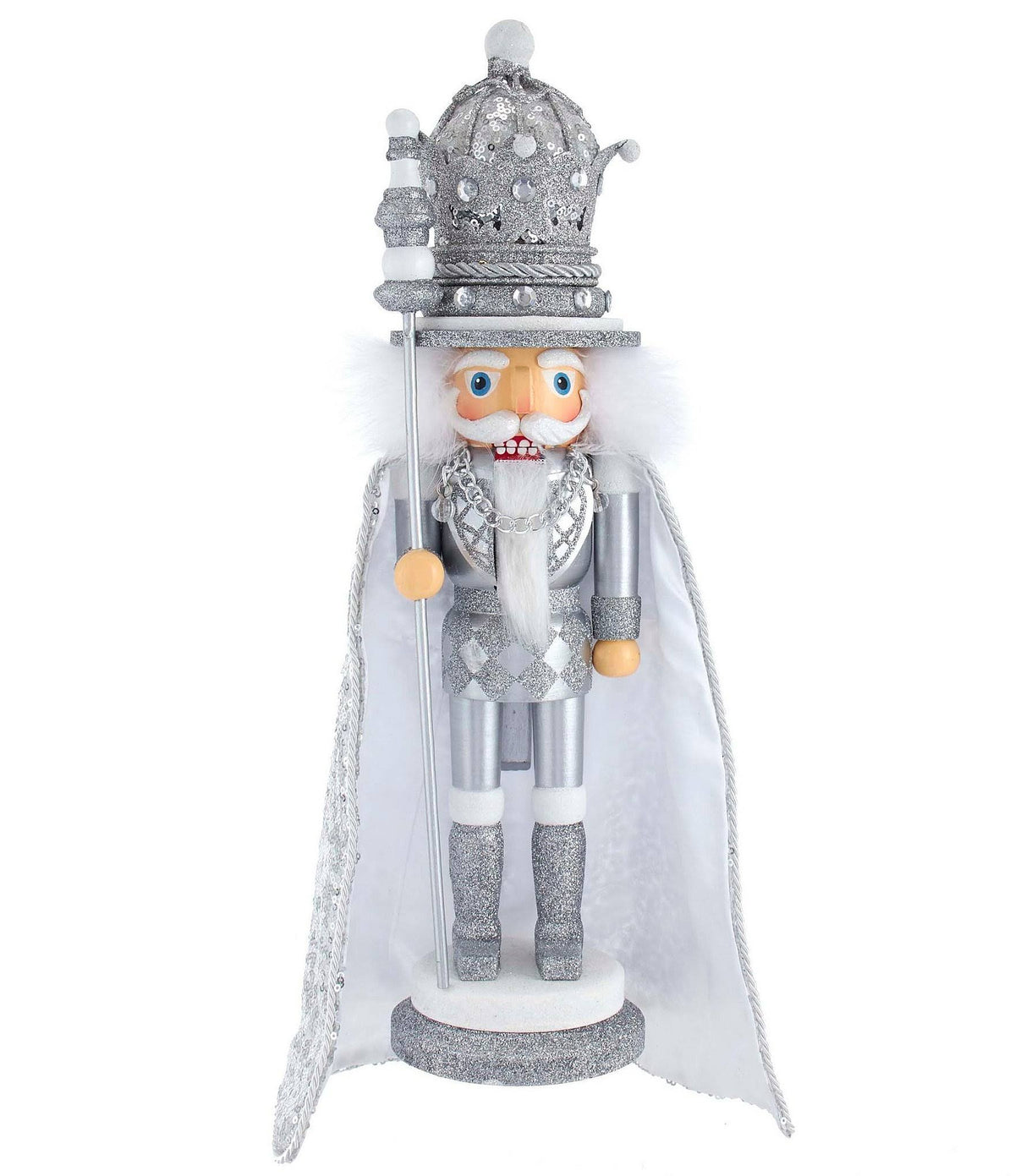 17.5" Gold Silver Nutcracker U139664