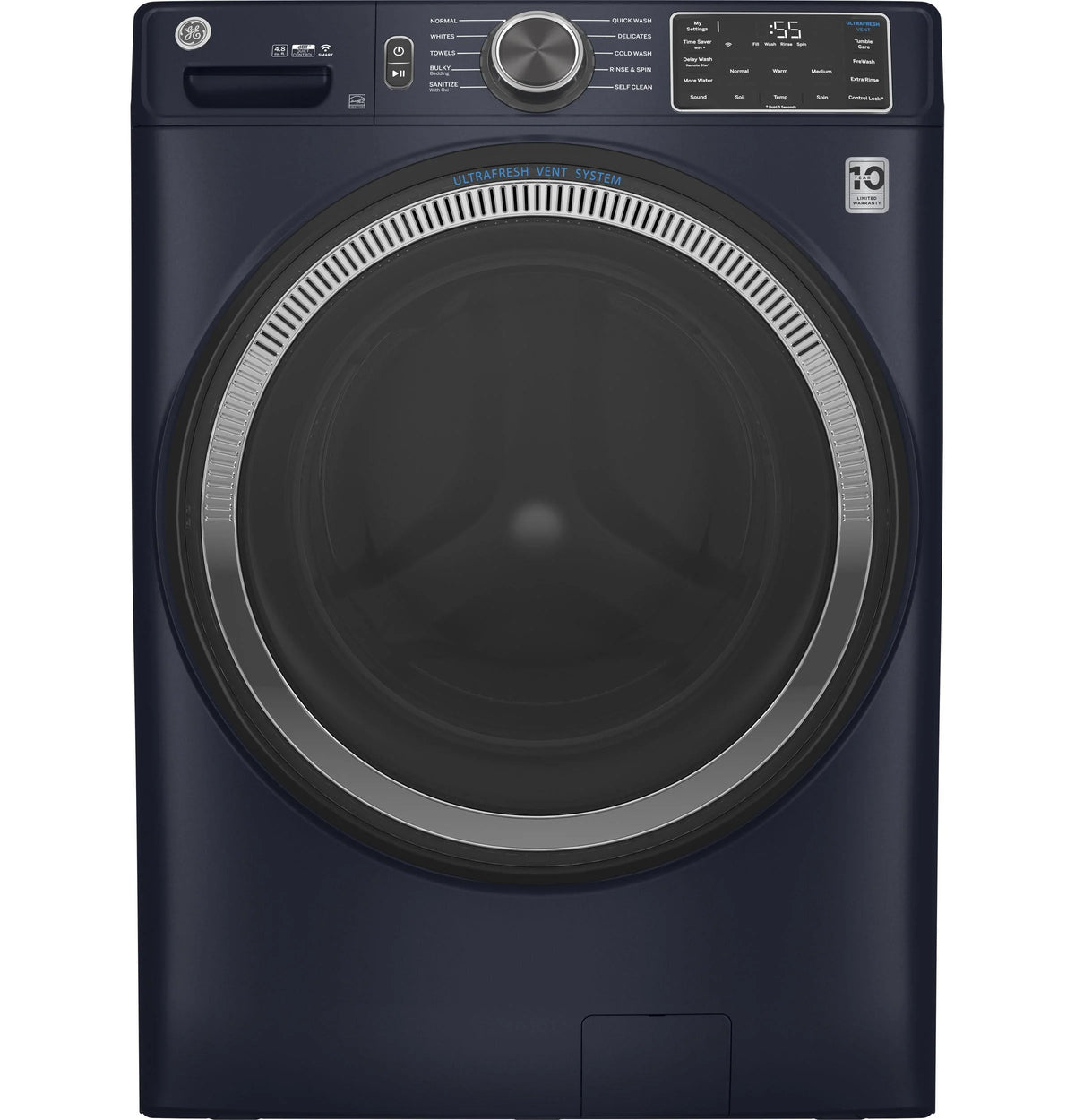 White 4.8 Cu Ft Front Loading Washer F203