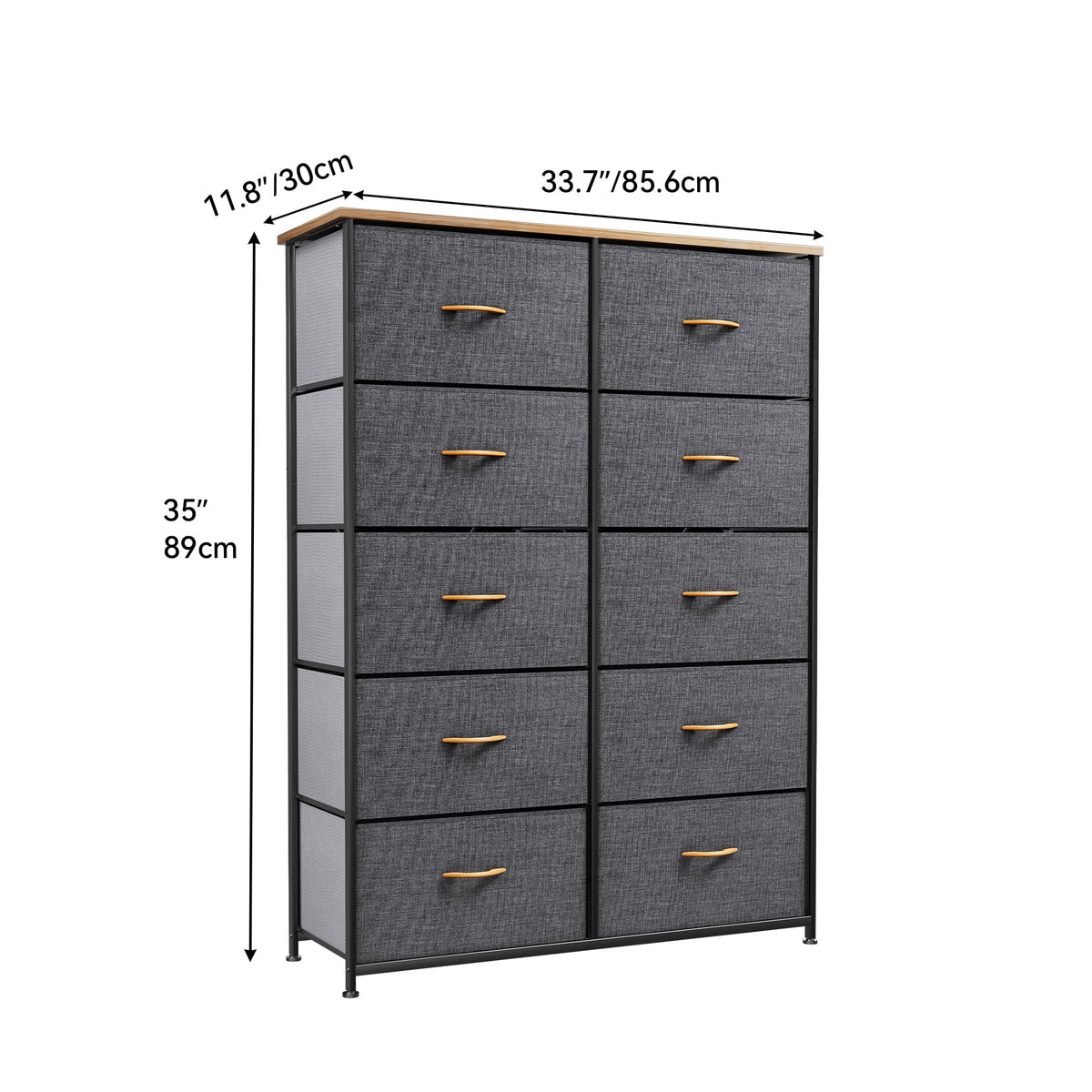 10 Drawer Fabric Storage Dresser Z434