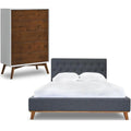 Queen Platform Bed & 5-Drawer Dresser K8645