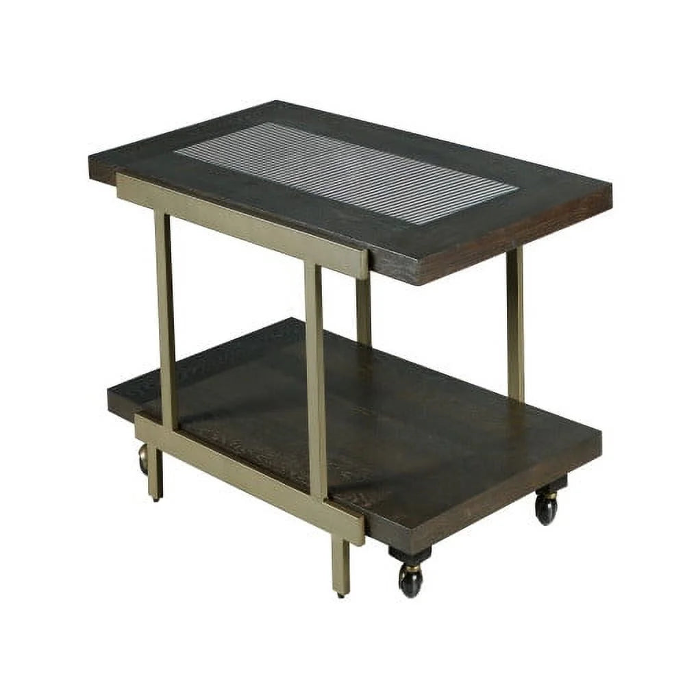 Rustic Industrial Cocktail Table with Wood Tabletop and Iron Frame P834