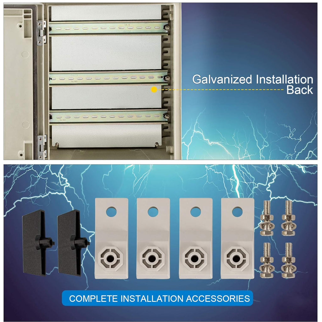 16 x 12 x 8'' NEMA 4X Fiberglass Electrical Enclosure Q500583