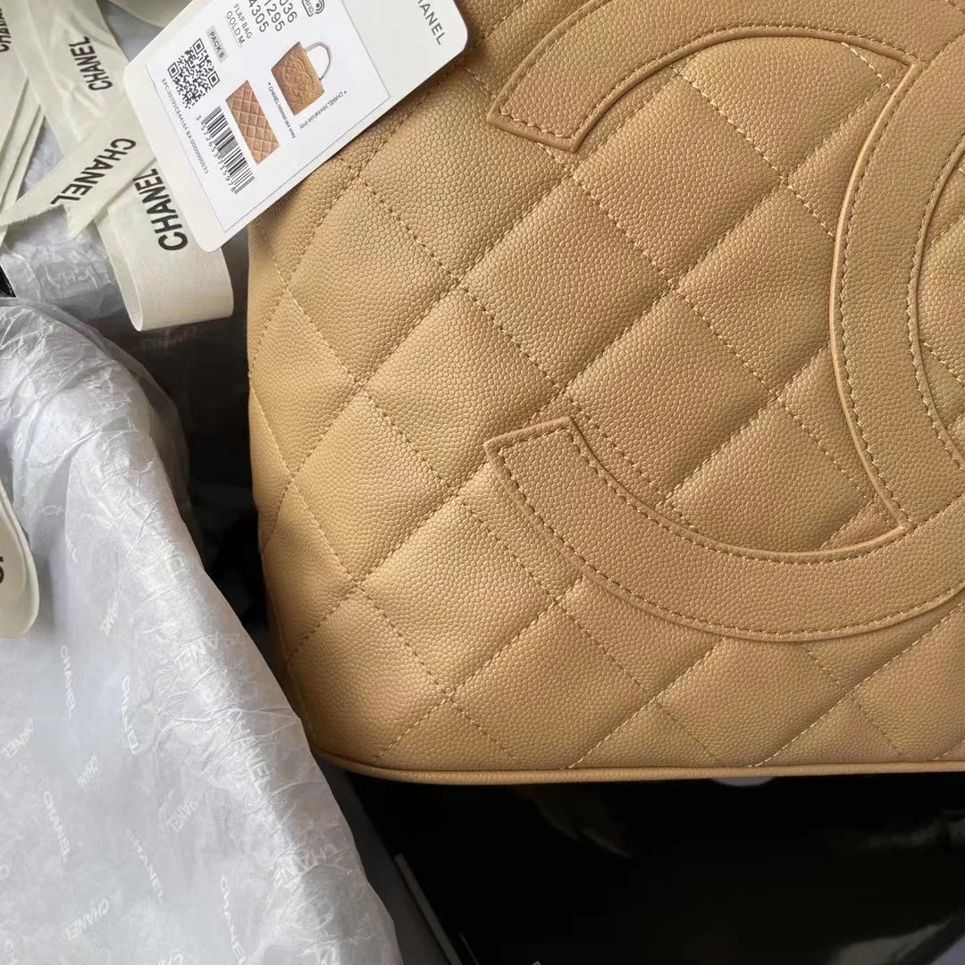 Beige Tote Shoulder Bag S8109