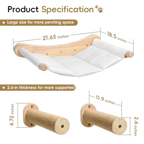 Cat Wall Hammock with 2 Steps X28099