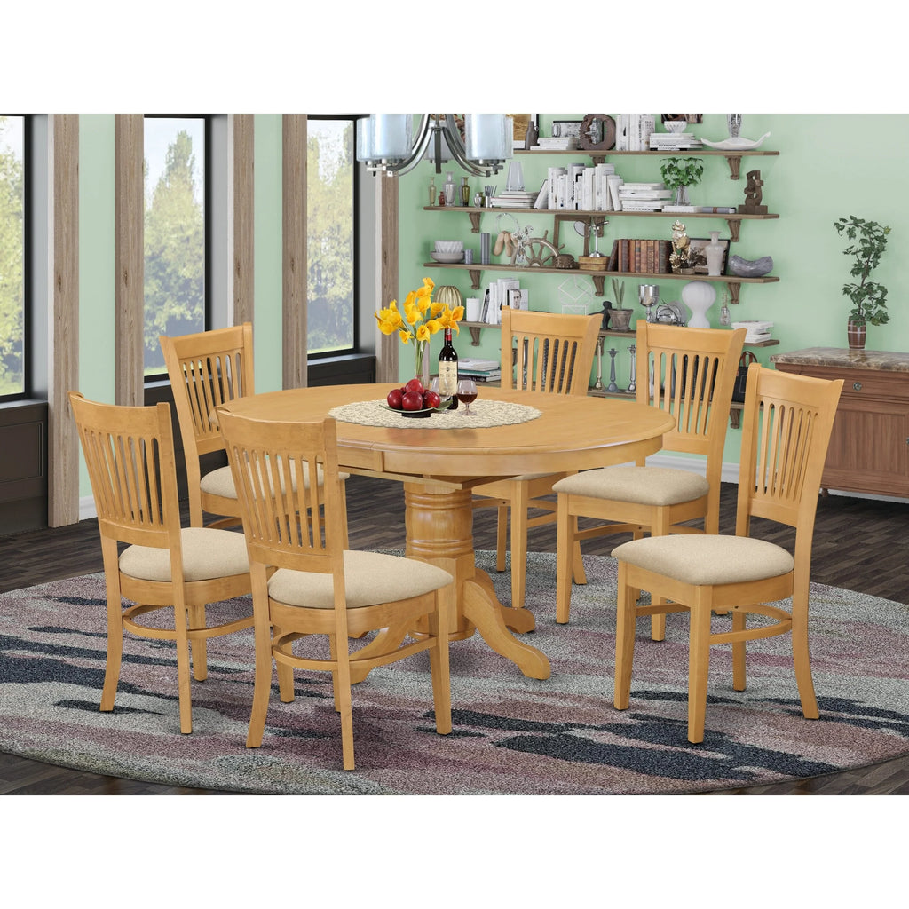 7 Piece Dining Table and 6 Chairs H64062