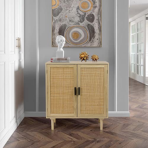 Black Rattan Sideboard Buffet Cabinet R9452