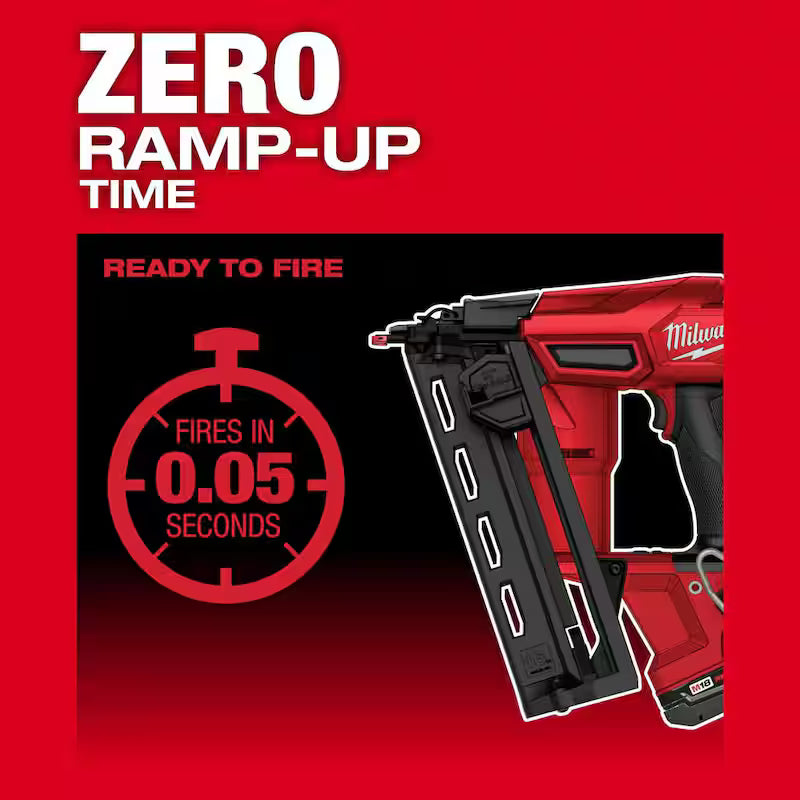 18-Volt Lithium-Ion Brushless Cordless 16-Gauge Angled Finish Nailer N2849