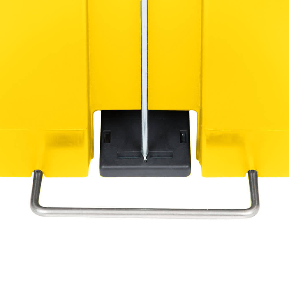 Yellow 18 Gallon Front Step-On Trash Can D93832