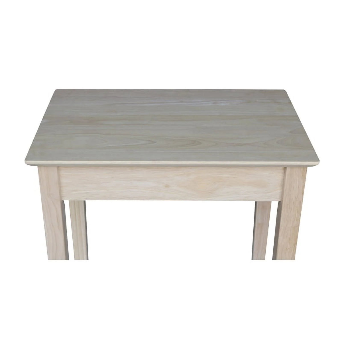 Solid Wood Unfinished 1-Drawer End Table V55802