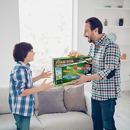 Shooting Game Toy with Standing Shooting Target, 24 Foam Balls X78105