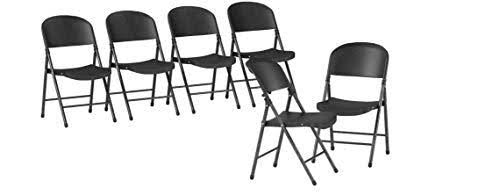 Black Plastic Folding Chair U445011