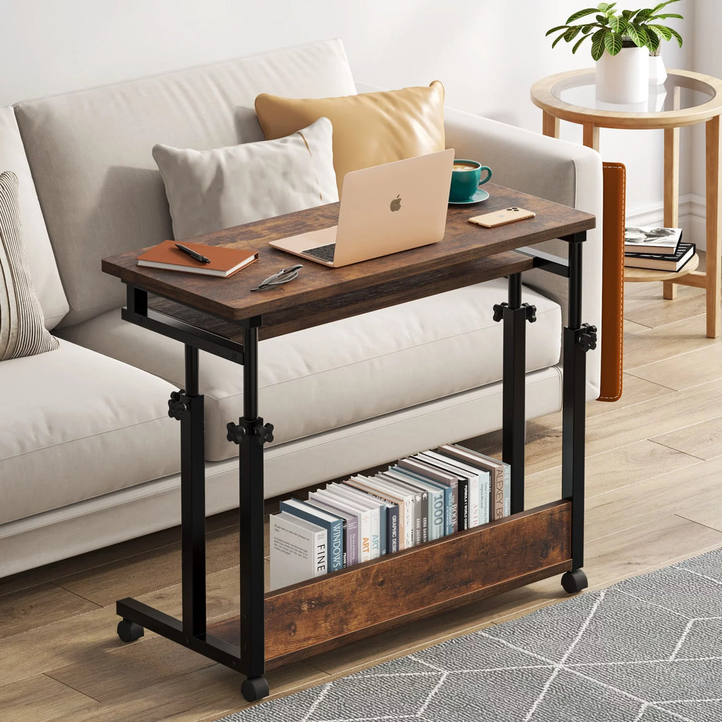 Portable Black Adjustable C Table T187346
